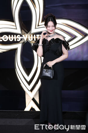 ▲申敏兒出席Louis Vuitton 2026頂級珠寶展。（圖／記者林敬旻攝）
