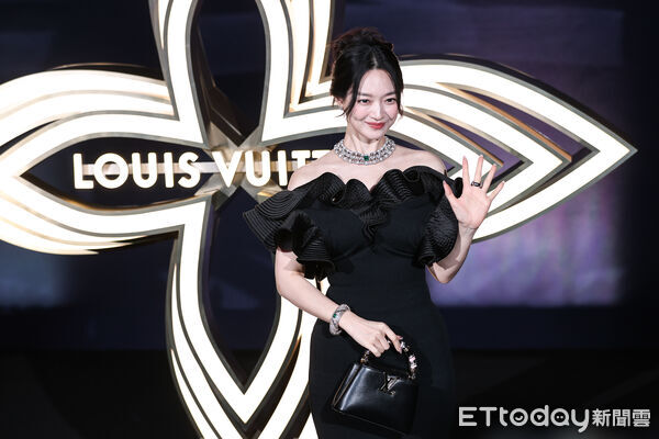 ▲申敏兒出席Louis Vuitton 2026頂級珠寶展。（圖／記者林敬旻攝）