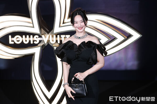 ▲申敏兒出席Louis Vuitton 2026頂級珠寶展。（圖／記者林敬旻攝）