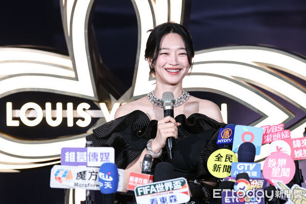 ▲申敏兒出席Louis Vuitton 2026頂級珠寶展。（圖／記者林敬旻攝）