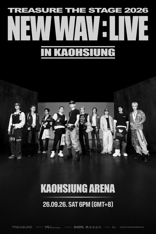 ▲TREASURE (KR) THE STAGE 2026 NEW WAV : LIVE IN KAOHSIUNG。
