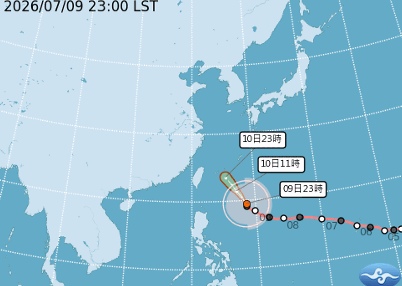 ▲▼巴威颱風。（圖／中央氣象署）