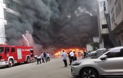 晉江製鞋廠大火28死　2人逃到樓頂後墜落身亡