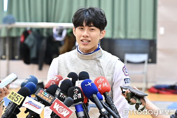▲中華擊劍代表隊男子鈍劍選手郭均祐。（圖／記者李毓康攝）