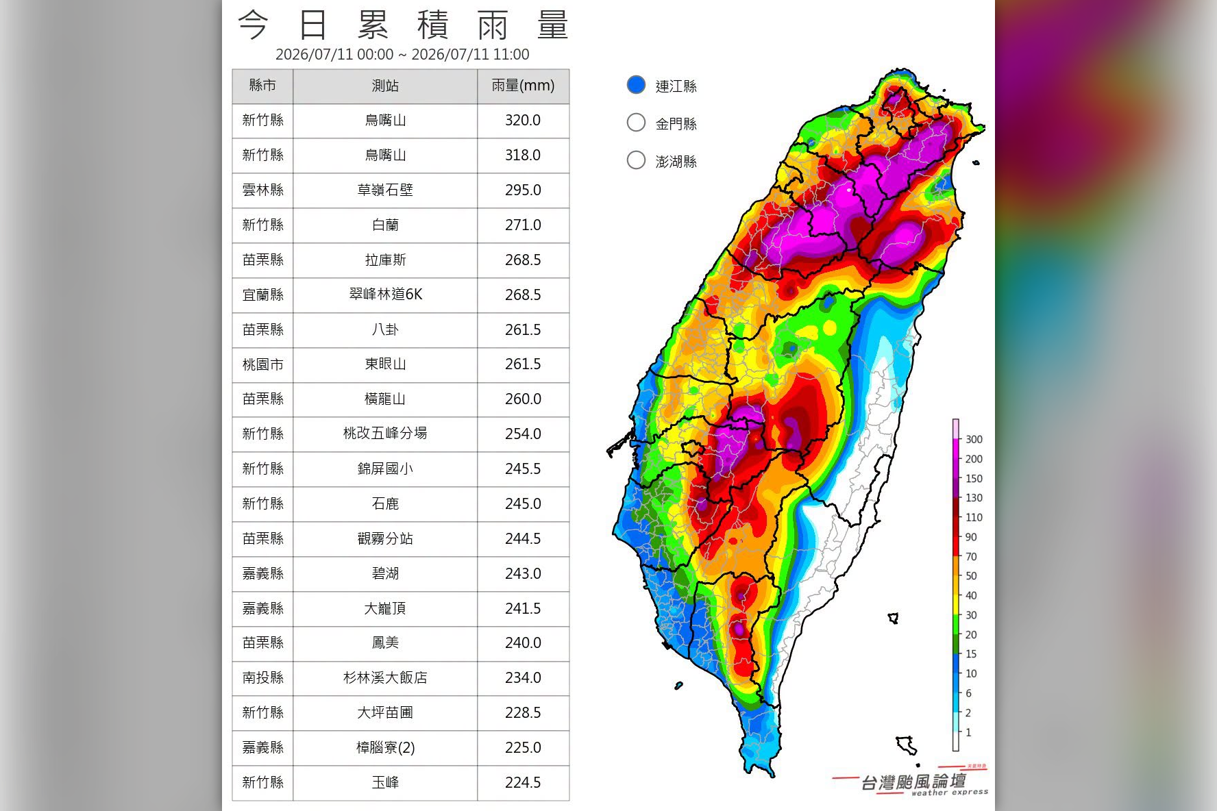 ▲▼             。（圖／翻攝自台灣颱風論壇｜天氣特急）