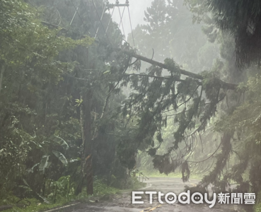 快訊／豪雨不斷！南投竹山3小時飆97毫米　竹山、鹿谷132戶停電
