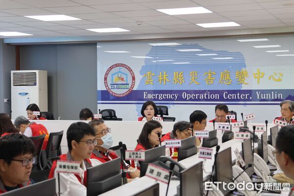 ▲雲林縣政府開設巴威颱風應變中心，並於今日第一次工作會議。（圖／記者游瓊華翻攝）