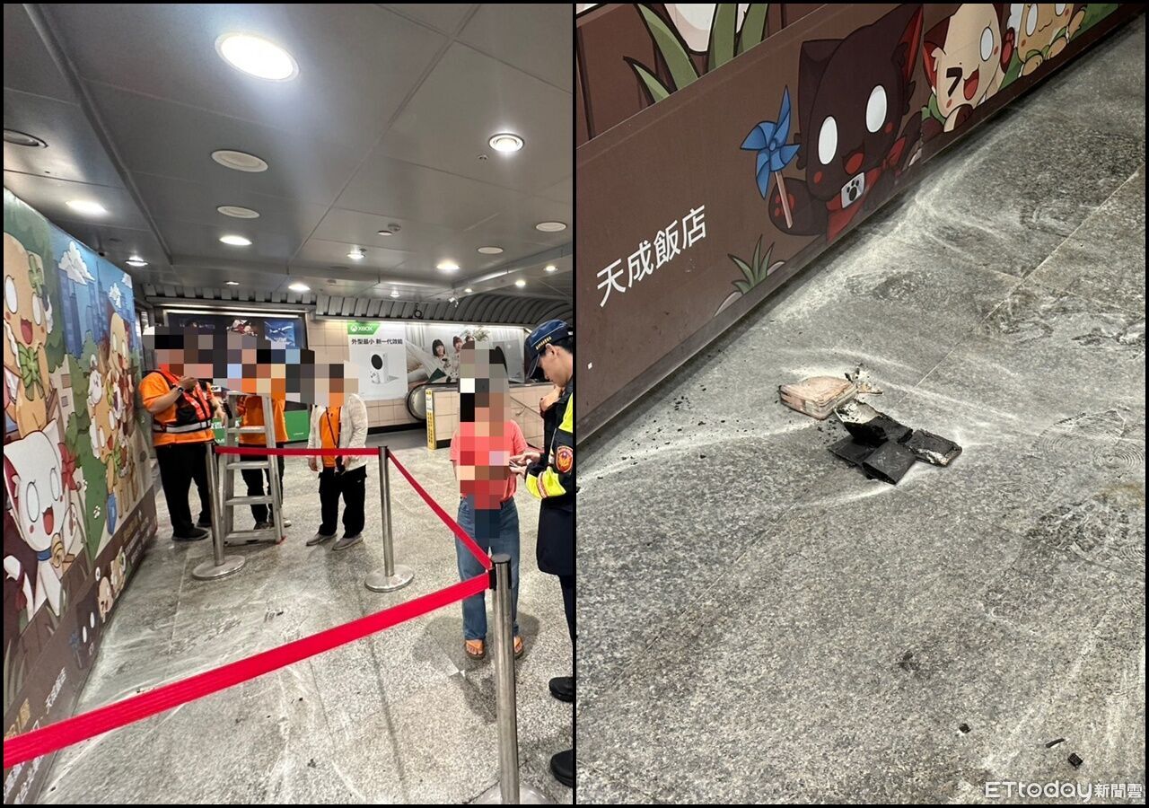 北車地下街民眾「行動電源突自燃」 目擊者秒拿滅火器搶救 | ETtoday社會新聞 | ETtoday新聞雲