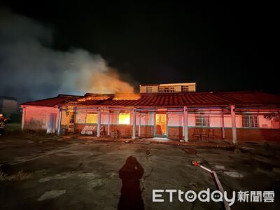 台南柳營凌晨火警！一樓平房陷入火海　燃燒面積20平方公尺