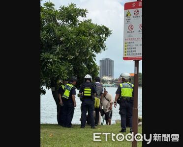 獨/參加廟會遶境與女友口角...男竟跳蓮池潭!警拋救生圈救回