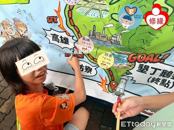 ▲▼ 政企政界齊送愛！「全一水電」攜手市議長陳姿妏、張秀華議員、獅子會 助修院育幼院單車征墾丁   。（圖／記者翁伊森翻攝）