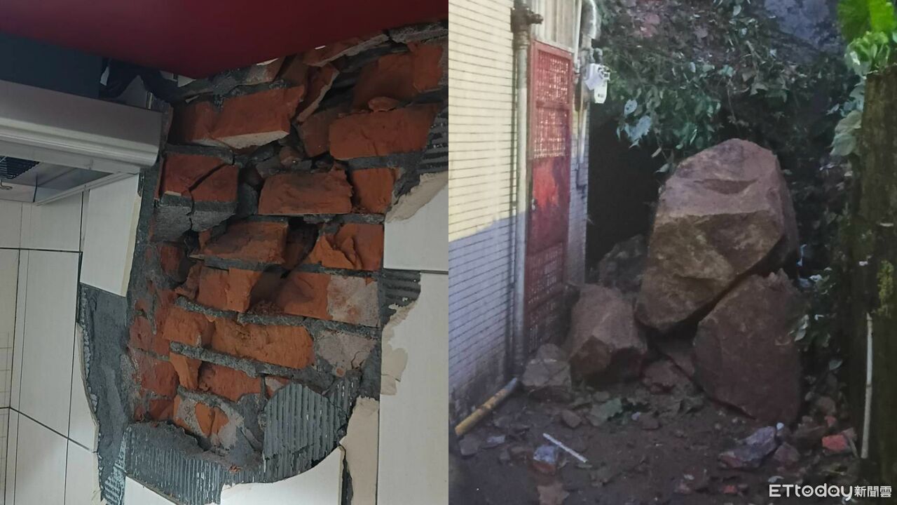 巴威豪雨釀災!土石突滑落猛撞基隆民宅 住戶驚魂急撤離 | ETtoday地方新聞 | ETtoday新聞雲
