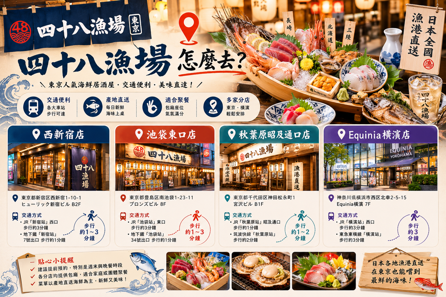 ▲▼四十八漁場 Equinia橫濱店。（圖／混血珊莎的奇幻旅程授權提供）