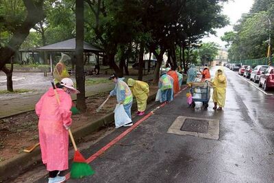 巴威過境 桃園動員環保志工8600人恢復市容