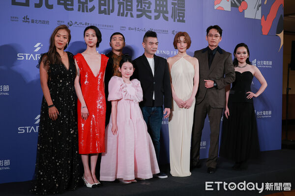 ▲▼2026台北電影節-鄒時擎，馬士媛，葉子綺，陳克勤，高子皓，黃僩哲，蔡淑臻，黃鐙輝，林嫣。（圖／記者周宸亘攝）