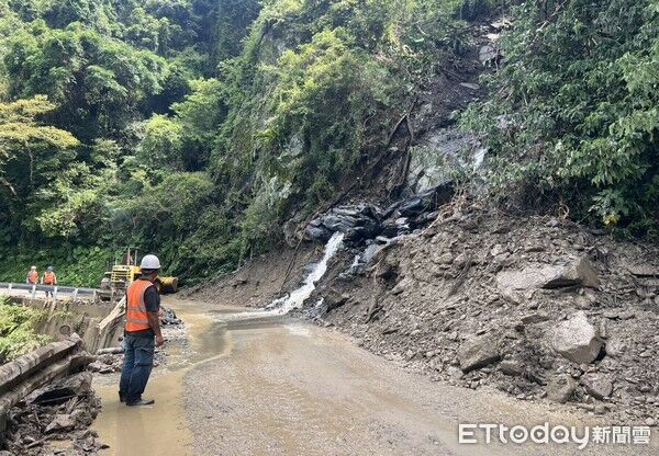 ▲公路局全力搶通，桃園復興區台7線(羅浮至西村)路段開放通車