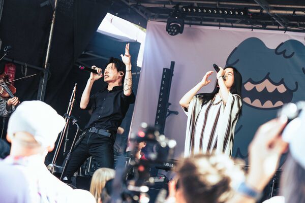 ▲▼文化總會主辦的第二屆「F:F:F-Formosa : Finland : Fest.」台芬文化節，11日於赫爾辛基納林卡廣場（NARINKKATORI）登場。。（圖／文總提供）