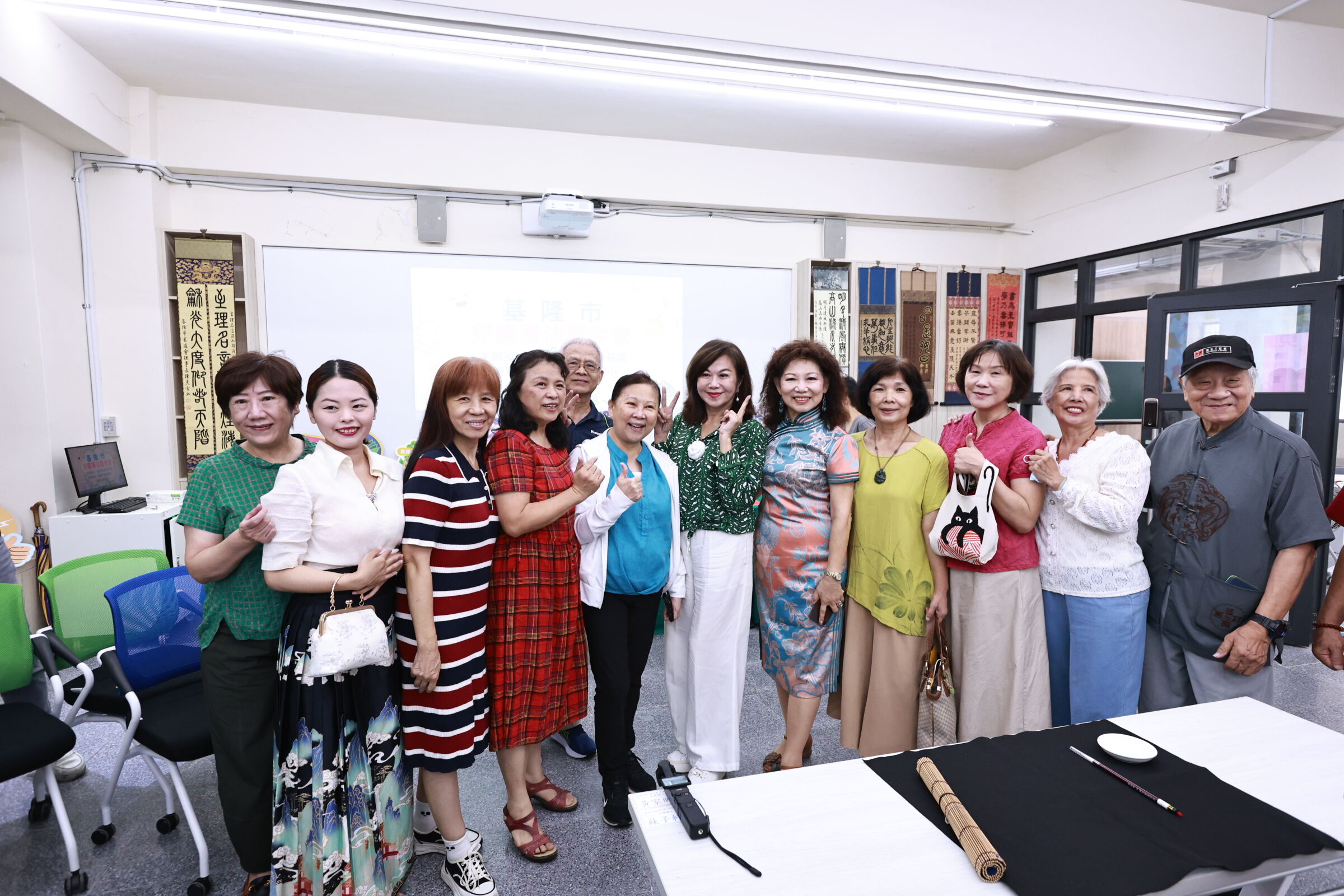 ▲基隆兒童書法藝術夏令營開跑。（圖／記者郭世賢翻攝）