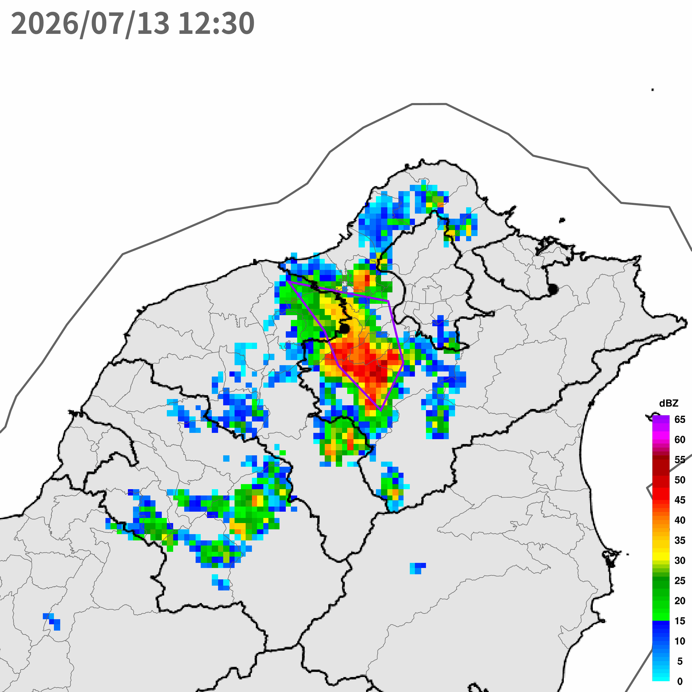 ▲▼大雷雨即時訊息 。（圖／氣象署提供）