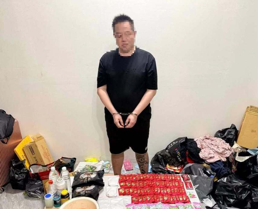 ▲▼ 台男在柬埔寨販毒被逮。（圖／翻攝自柬中時報）