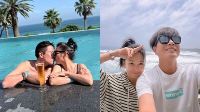 李易、六月濟州島曬恩愛！　甜吻放閃全被拍：謝謝太太