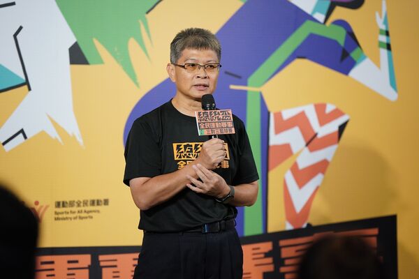 ▲全民運動署房瑞文署長出席總統盃3對3籃球賽開賽記者會。（圖／運動部全民署提供）