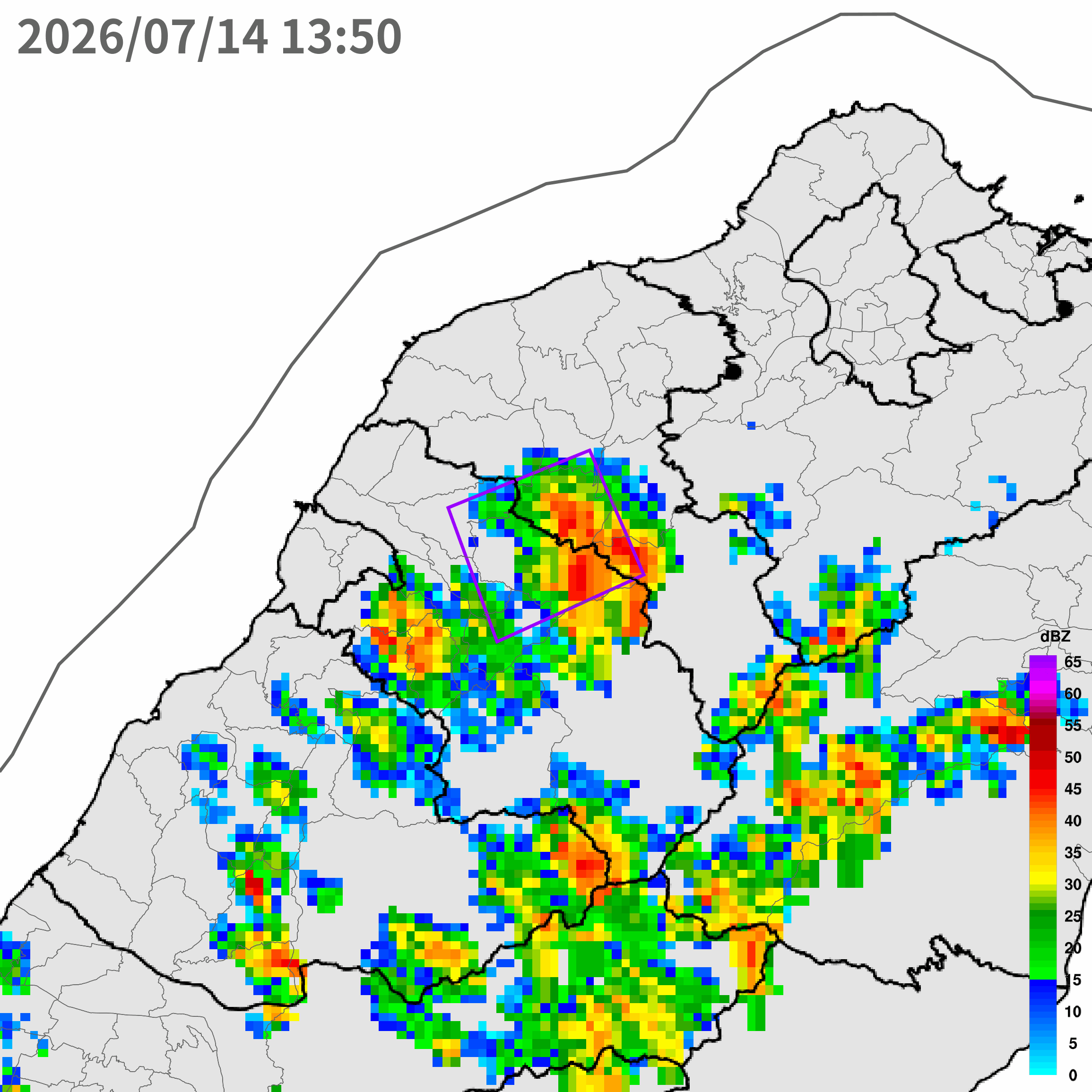 ▲▼大雷雨即時訊息 。（圖／氣象署提供）
