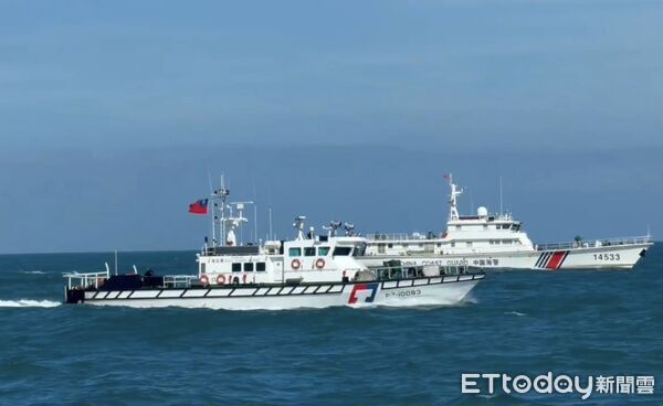 ▲▼ 中國海警船今日再度侵擾金門限制水域遭海巡強勢驅離。（圖／海巡署金馬澎分署提供）