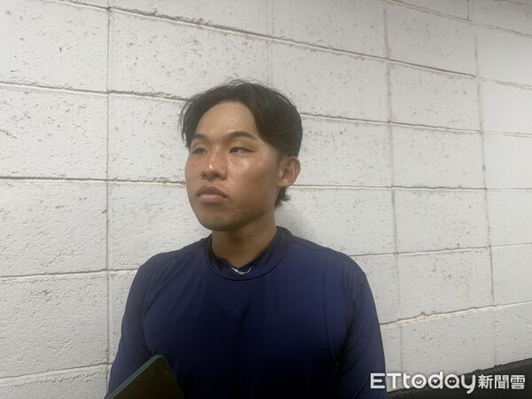 ▲台日混血白井雄登。（圖／記者楊舒帆攝）