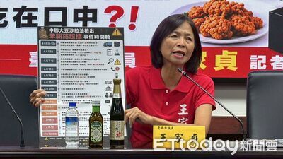 「人民不是白老鼠!」問題油品名單擴大 王家貞:食安像天天開盲盒