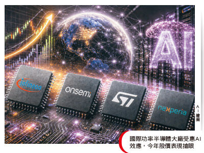 國際功率半導體巨頭跨界淘金　從車用晶片到ＡＩ機櫃
