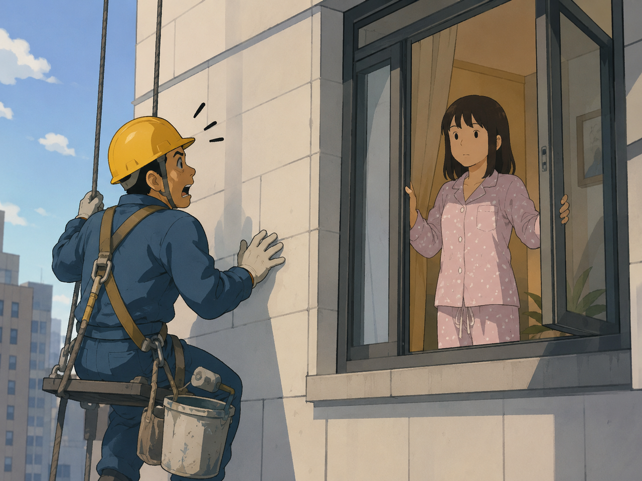 女住戶開窗嚇到高空作業工人 鄰居議論「很可怕、沒化妝」挨告 | ETtoday社會新聞 | ETtoday新聞雲