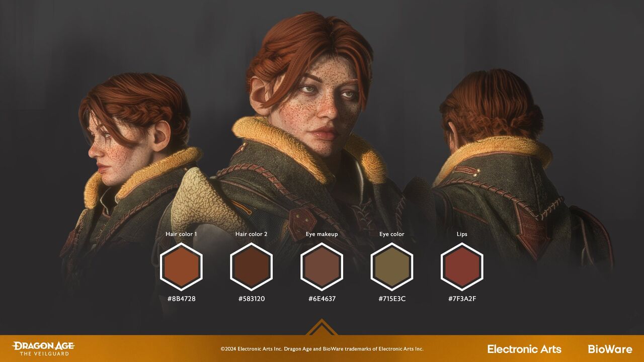 ▲▼玩家實測RPG女角「反重力髮型」。（圖／翻攝自X／@dragonage）