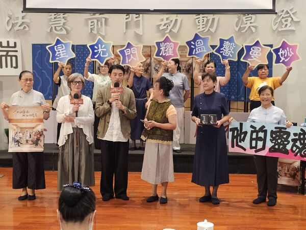 ▲《他的靈魂與他的書店》黃柔閩、曾少宗南下高雄宣傳。（圖／大愛提供）