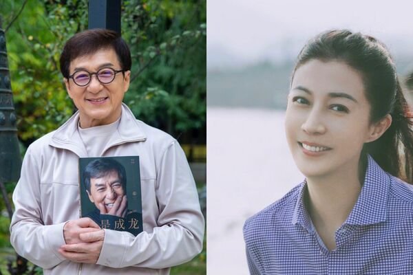 ▲▼吳綺莉生下成龍女兒　傳「被逼做親子鑑定」回應。（圖／翻攝自微博／成龍、吳綺莉Elaine）