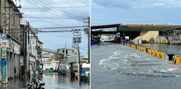 年度大潮將至，部分沿海地區需防海水倒灌、淹水等現象。（翻攝臉書社團《東港好厝邊》）