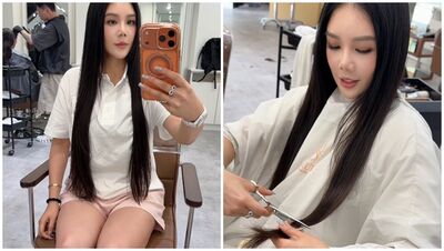 頭髮過腰沒看日子！楊晨熙「親自剪第一刀」掰了15cm：心情有差耶