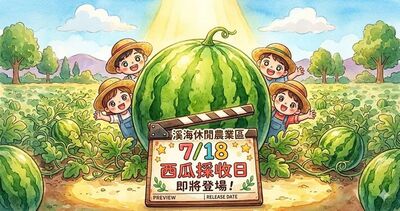 桃園溪海西瓜節7/18採收登場 採分流報到體驗豐收喜樂