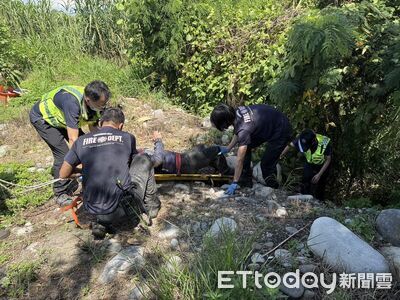 還沒開始釣魚!跌傷受困大甲溪河床 烈日曝曬2hrs終獲救
