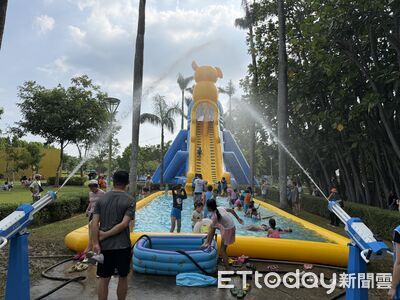 百米滑水道回歸再加碼!台南水道博物館夏浪祭 新增20公尺戲水樂園