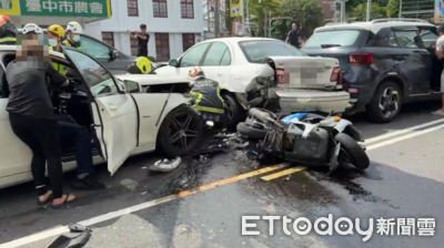 快訊/台中豐原「7車連環撞」!男騎士遭夾擊重傷 命危搶救中