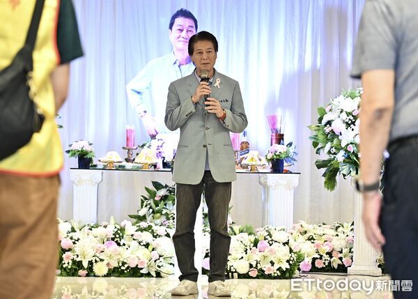 ▲ 藝人周麟告別式，劉尚謙 。（圖／記者李毓康攝）