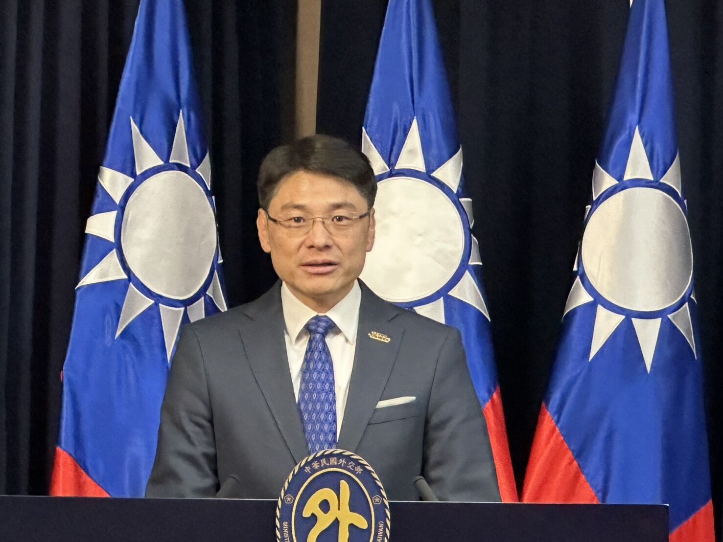 ▲▼外交部發言人兼公眾會執行長蕭光偉。（圖／記者詹詠淇攝）