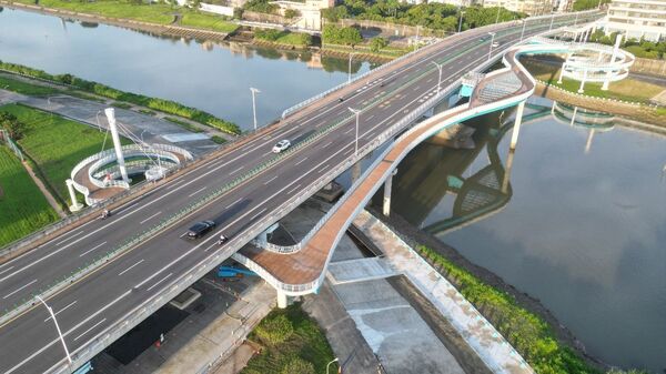 ▲▼「民權大橋景觀橋」今（20日）啟用。（圖／北市新工處提供）