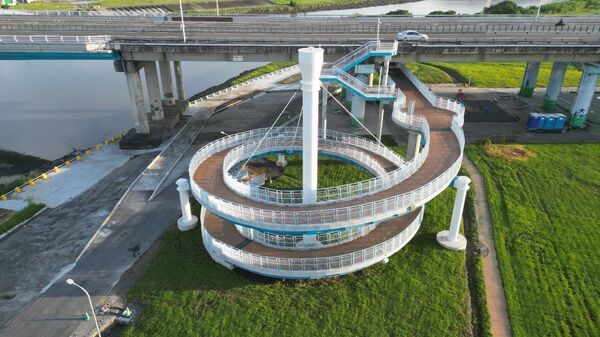 ▲▼「民權大橋景觀橋」今（20日）啟用。（圖／北市新工處提供）