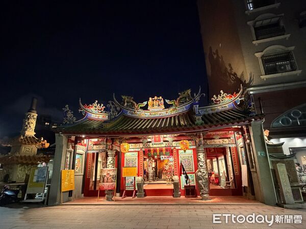▲台南市推動城市光環境改造，以精準配光呈現古蹟及歷史建築夜間風貌。（記者林東良翻攝，下同）