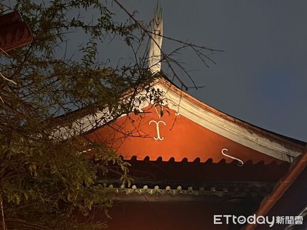 ▲台南市推動城市光環境改造，以精準配光呈現古蹟及歷史建築夜間風貌。（記者林東良翻攝，下同）