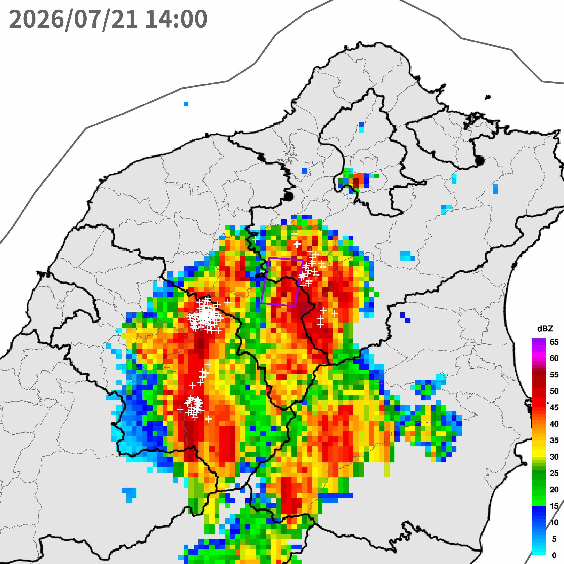 ▲▼大雷雨即時訊息 。（圖／氣象署提供）