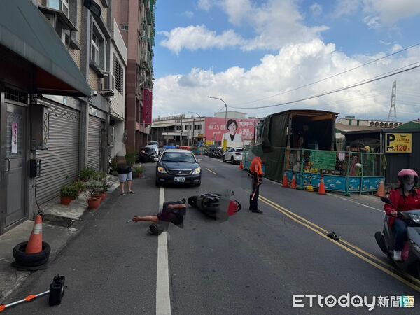 ▲▼李男3日無照出車禍躺地遭扣車，李男17日偷車被警攔截逮捕，李男18日再偷車被警攔截逮捕             。（圖／記者陳以昇翻攝）