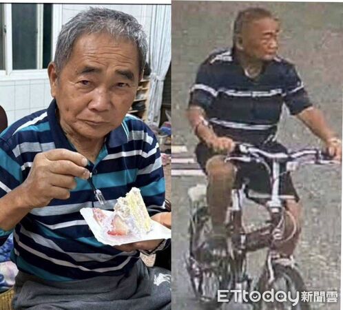 ▲80歲失智阿伯失聯老妻(左)哭紅眼，議員賴清美兒子議員參選人曾煥燁一起尋找。（圖／賴清美提供）